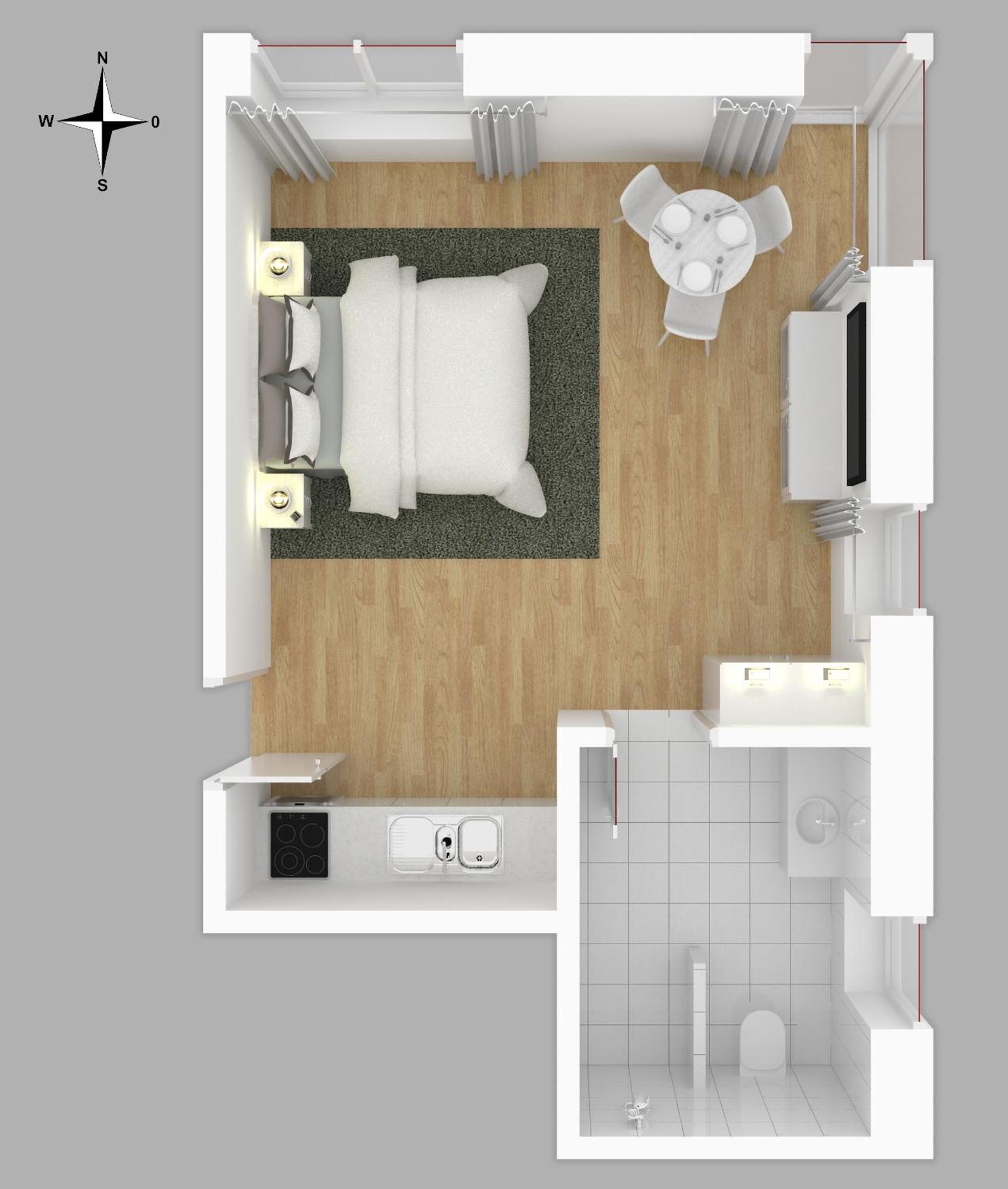 Moderne Neue Apartments Zum Wohlfuehlen Im Boardinghouse Bed & Butter Hasbergen Bagian luar foto