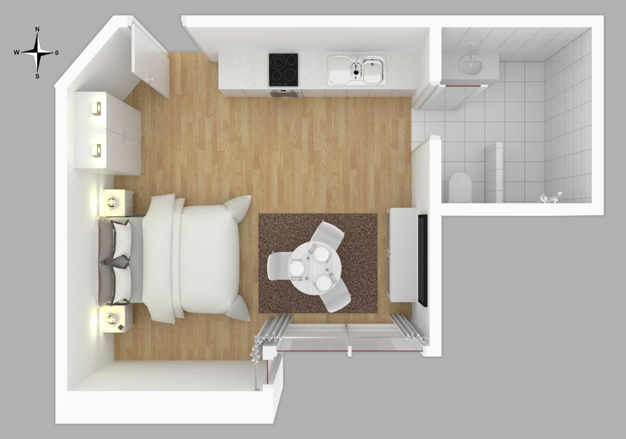 Moderne Neue Apartments Zum Wohlfuehlen Im Boardinghouse Bed & Butter Hasbergen Bagian luar foto