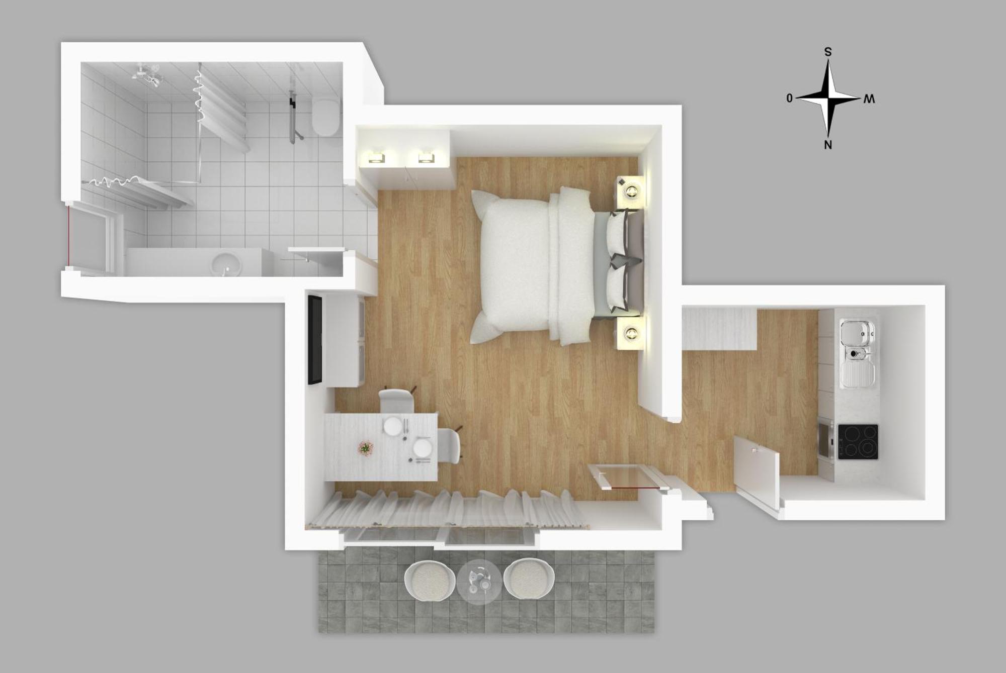 Moderne Neue Apartments Zum Wohlfuehlen Im Boardinghouse Bed & Butter Hasbergen Bagian luar foto